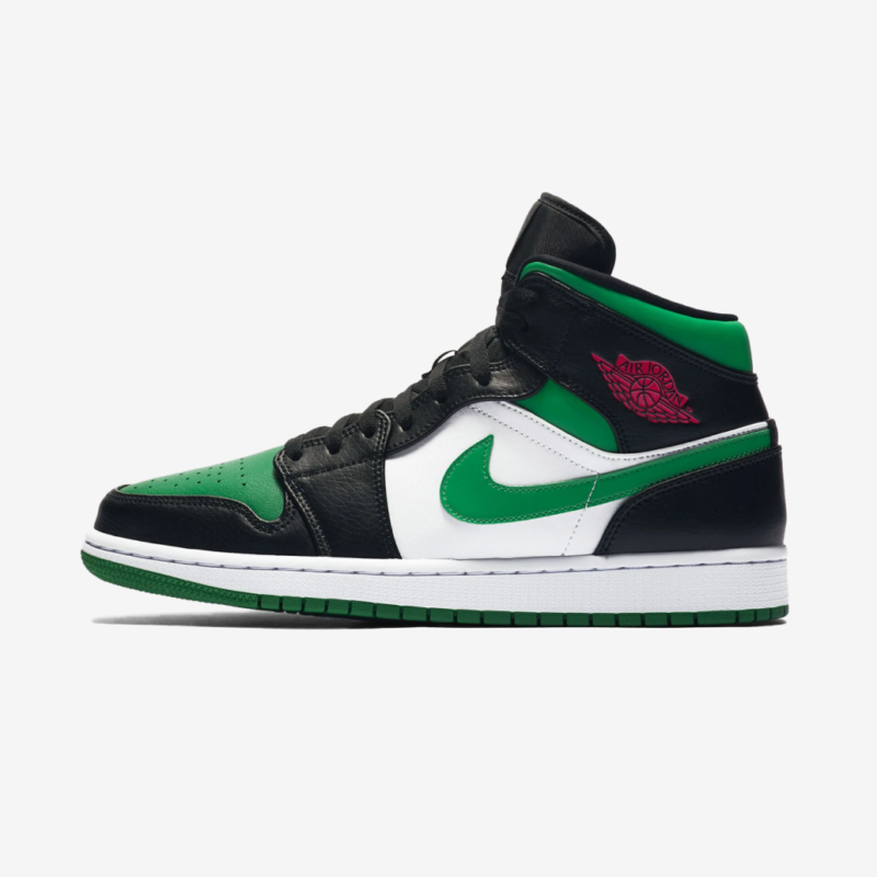 Air Jordan 1 Mid - Green Toe