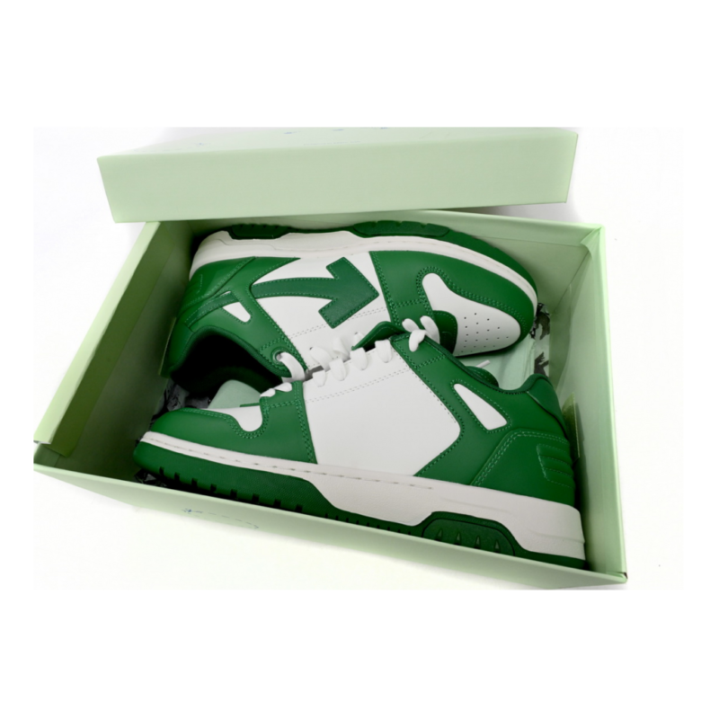 Off-White Out Of Office "OOO" Pine Green White
