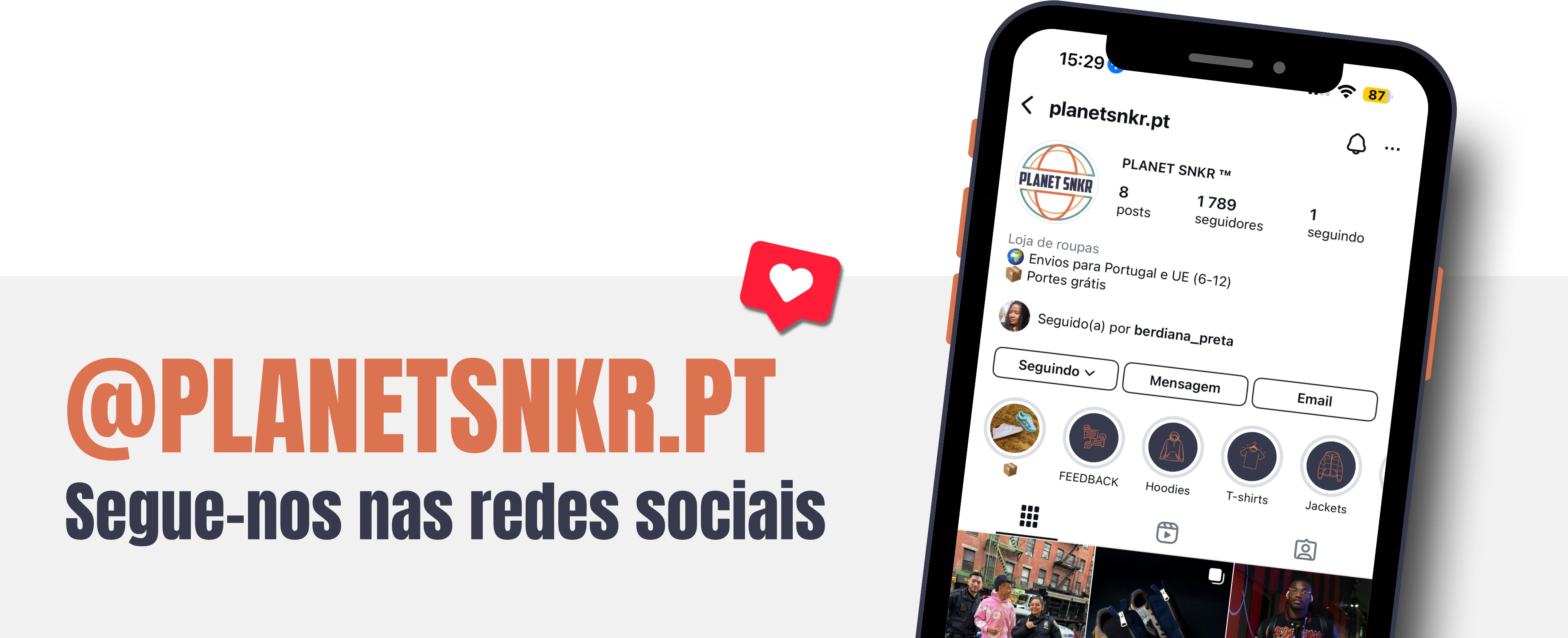 As novidades vivem no nosso instagram!